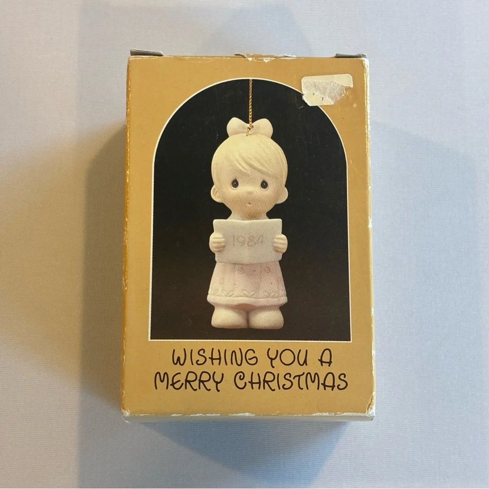 VINTAGE PRECIOUS MOMENTS Christmas Ornament Christmas Wish 1984‎ NIB